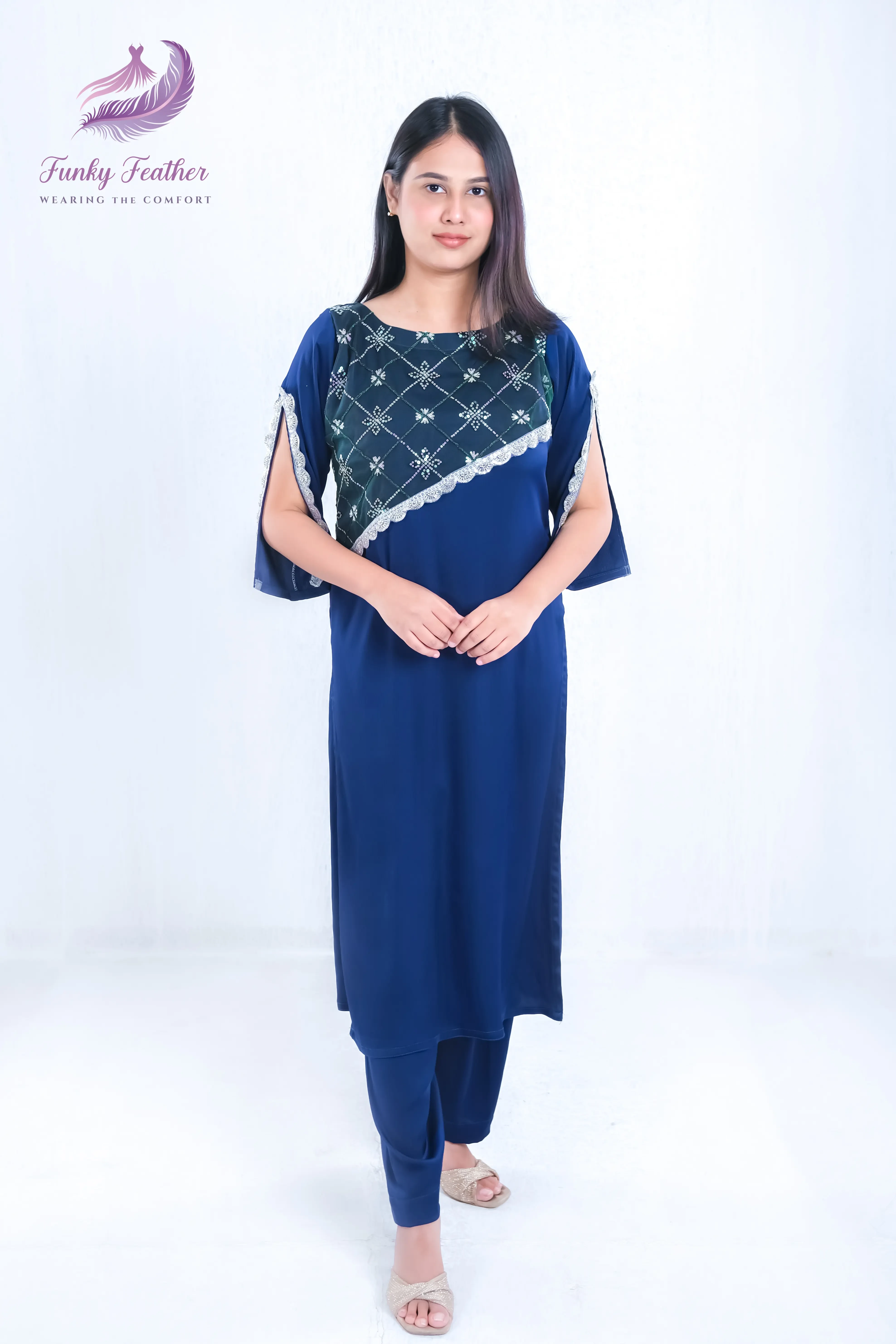 Women's 2 pieces (Navy Blue)